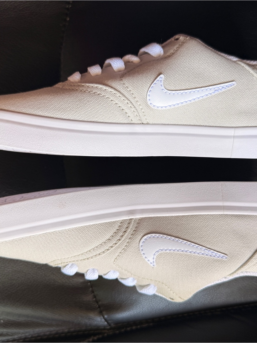 Nike SB Check Canvas Light Bone White 905373-002 Size 6Y / Women’s 7.5 Skate